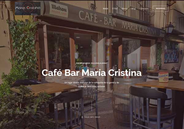 nuevo sitio web café bar Brihuega